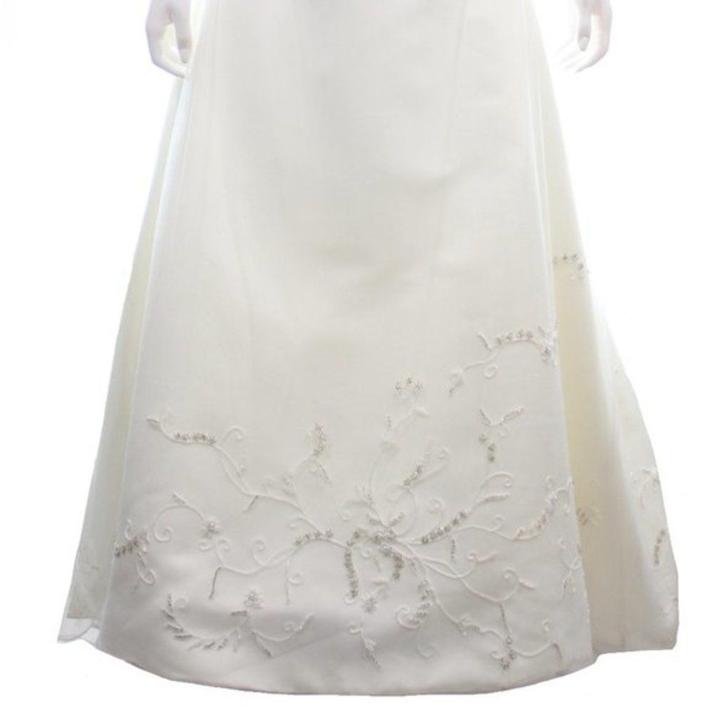 MATTHEW CHRISTOPHER STRAPLESS WEDDING DRESS SIZE 6 - Picture 7 of 9